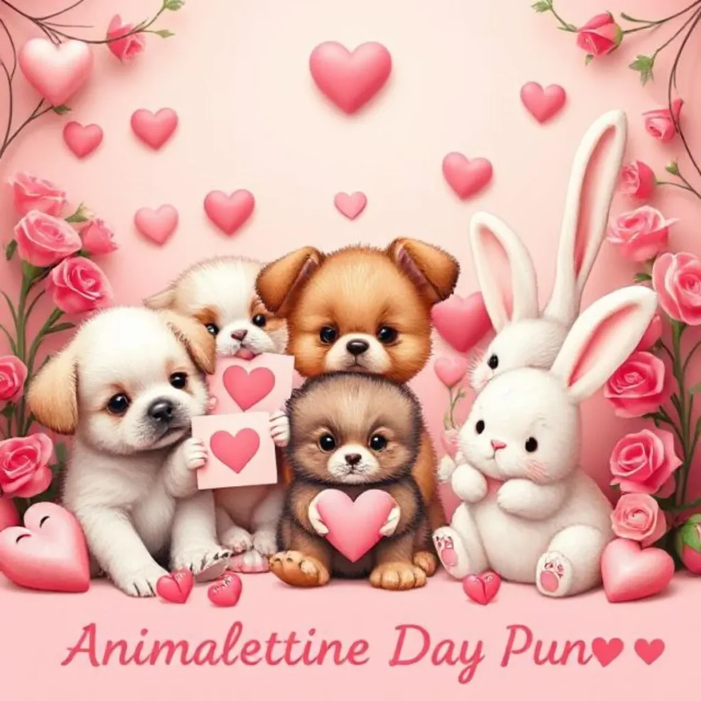 🐾 8. Animal Valentine Day Puns 🐶