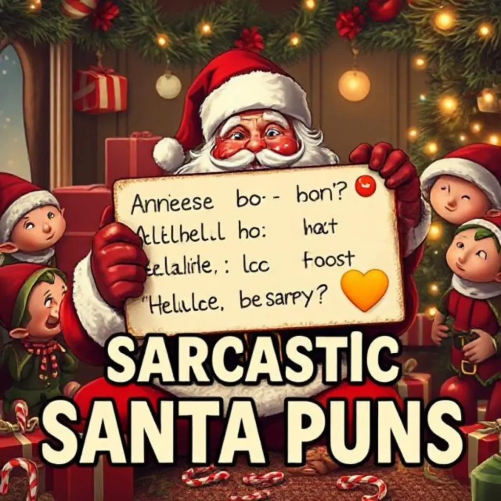 Sarcastic Santa Puns 