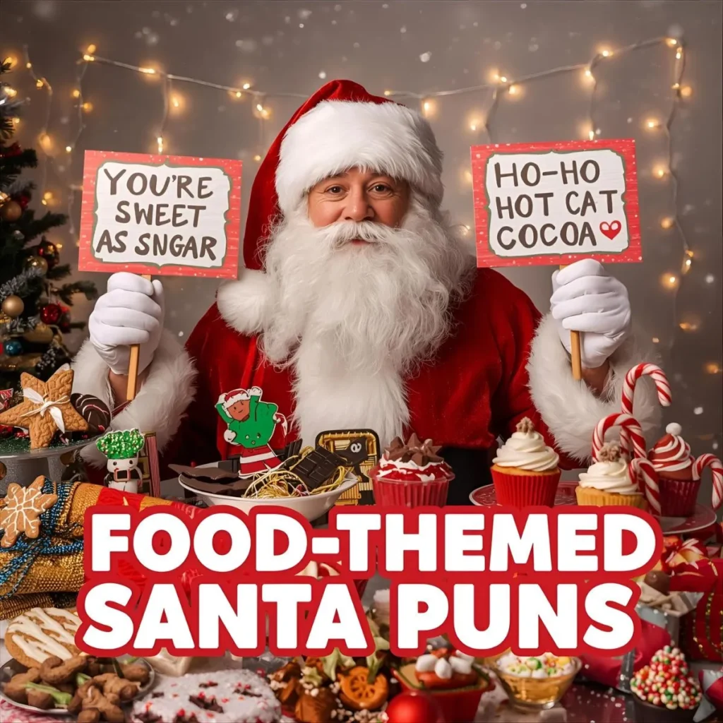 Food-Themed Santa Puns 