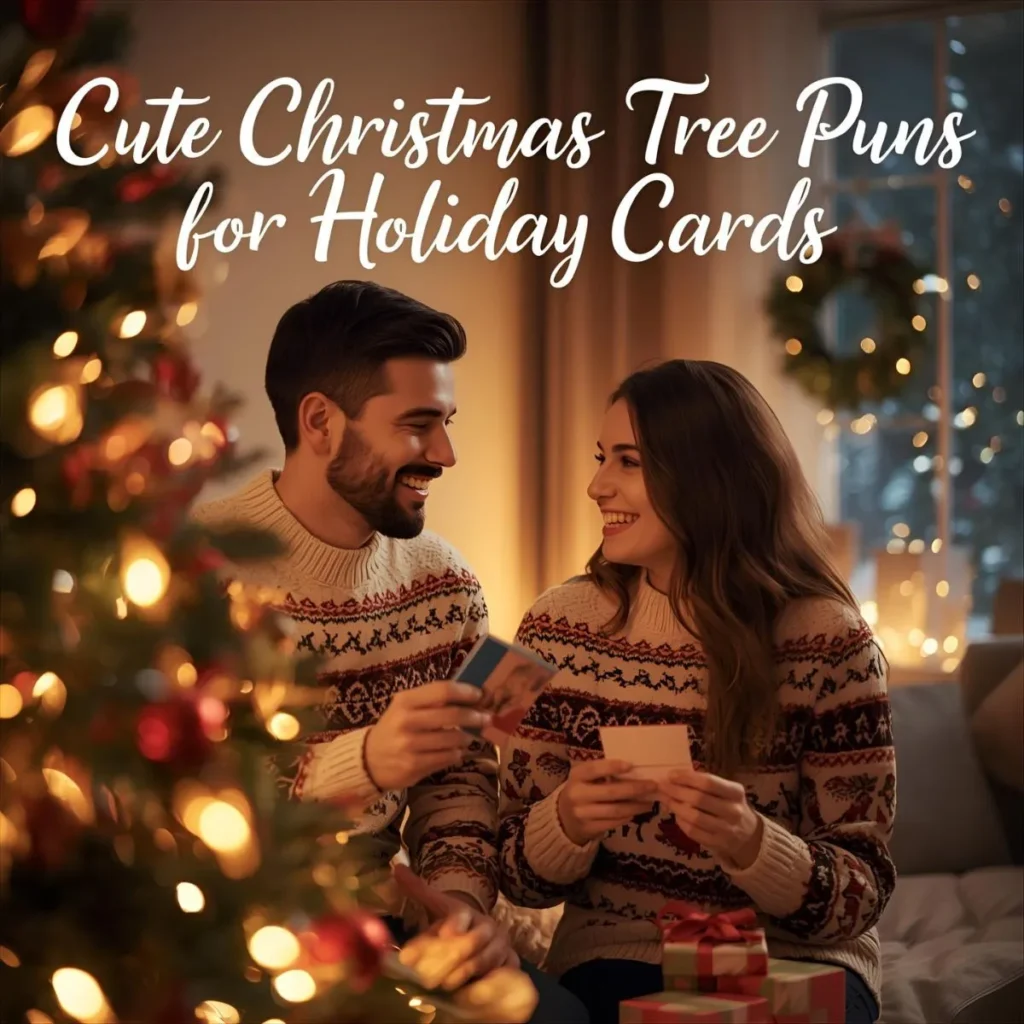 Cute Christmas Tree Puns for Holiday Cards 