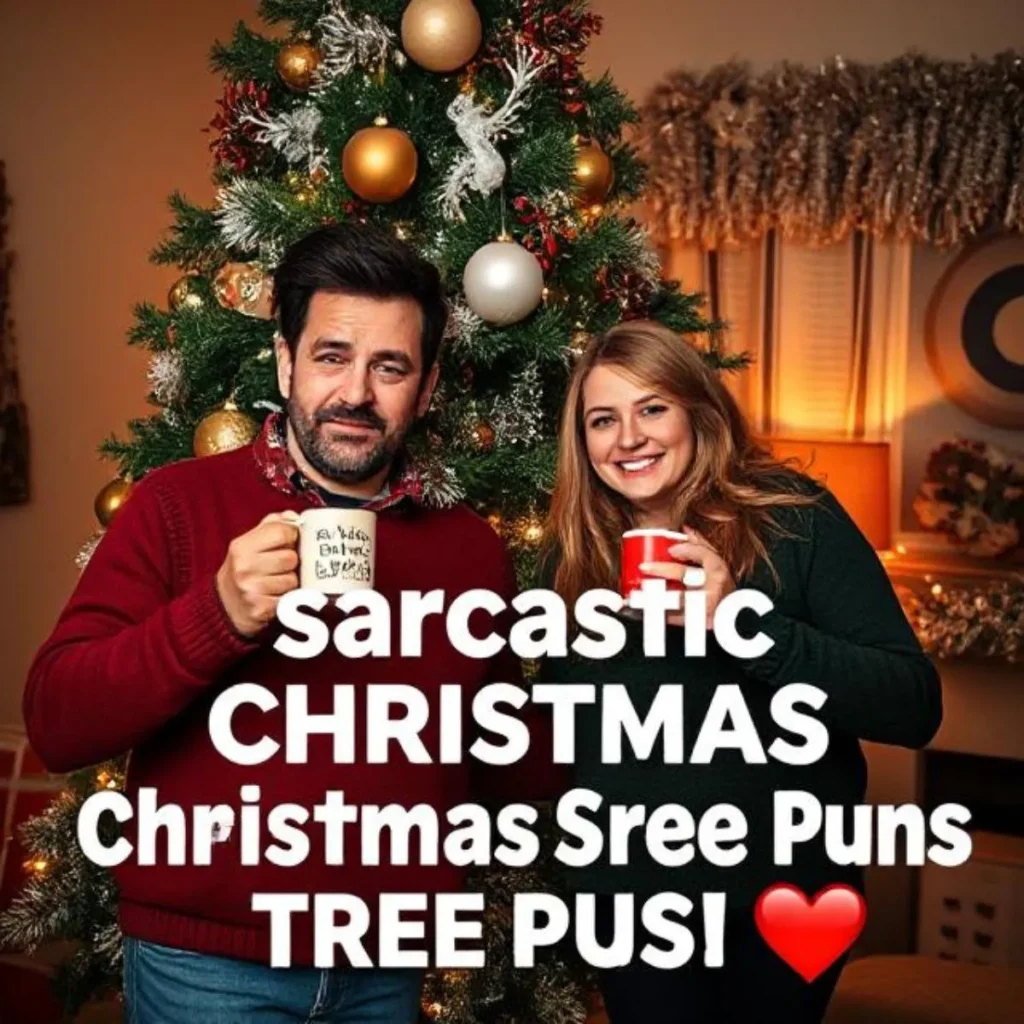 Sarcastic Christmas Tree Puns 
