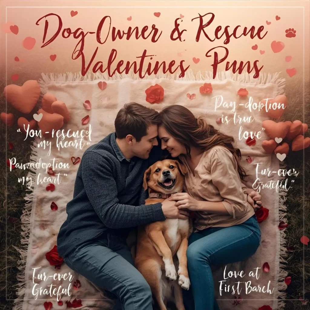 Dog-Owner & Rescue Valentines Puns 
