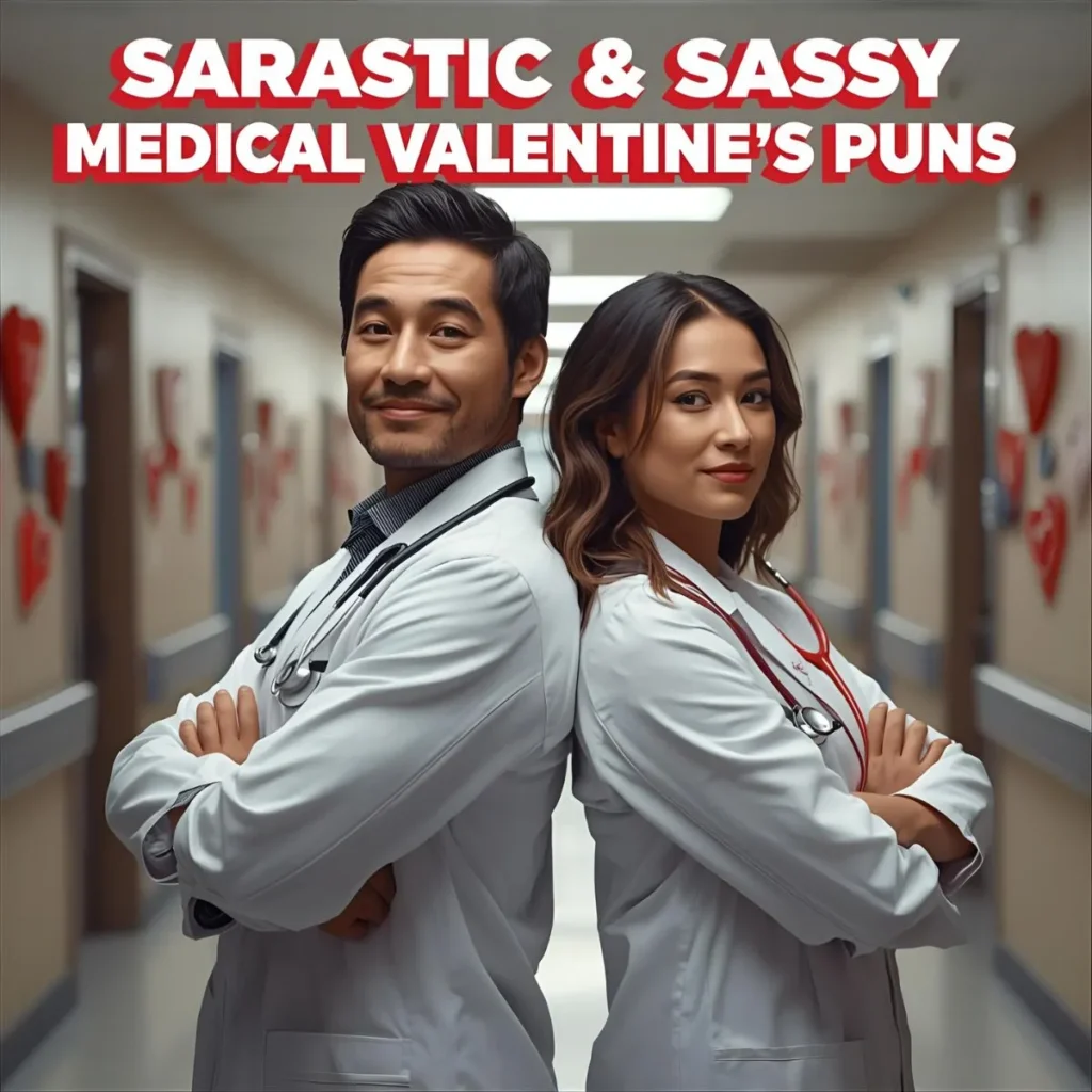  Sarcastic & Sassy Medical Valentines Puns
