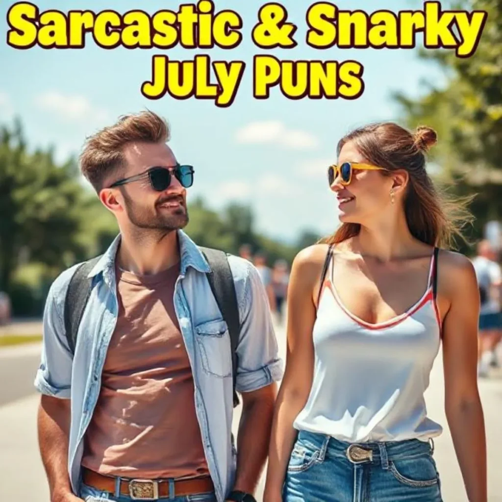 Sarcastic & Snarky July Puns