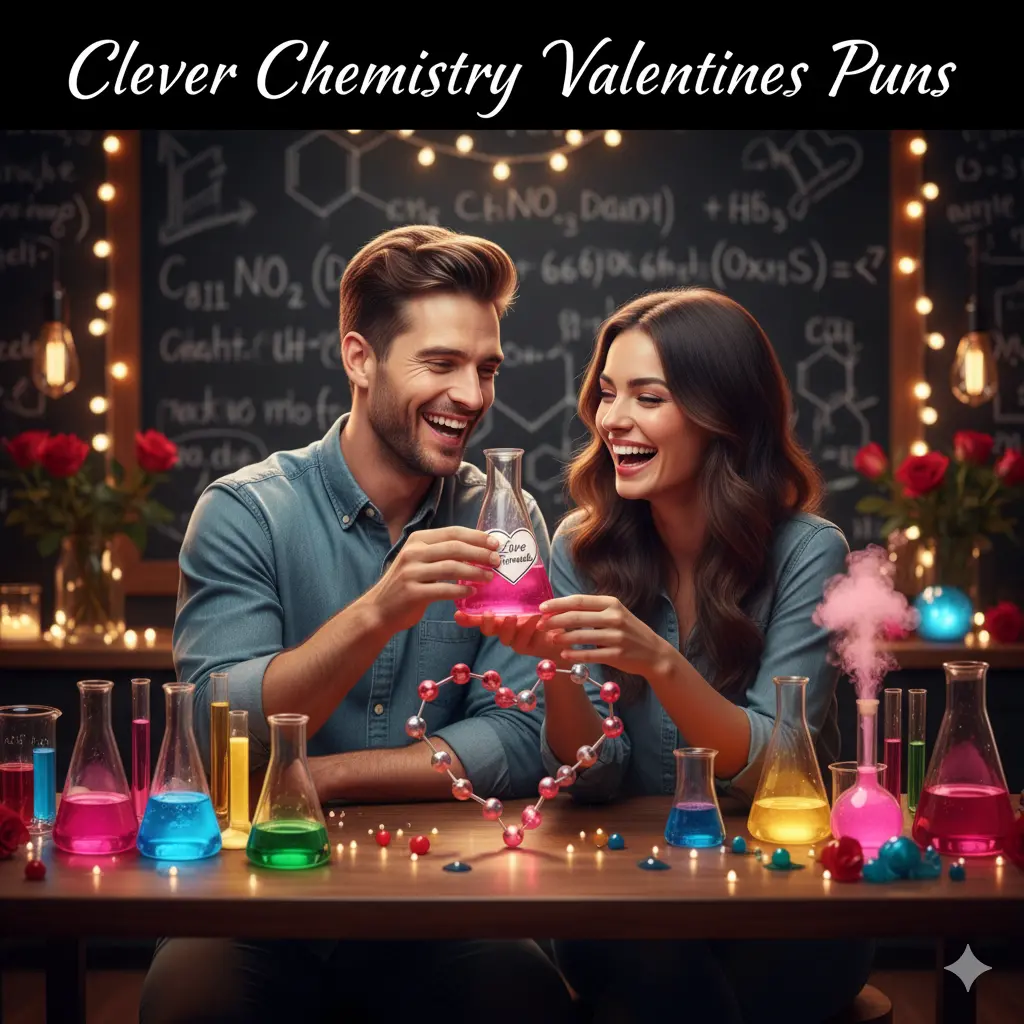 Clever Chemistry Valentines Puns