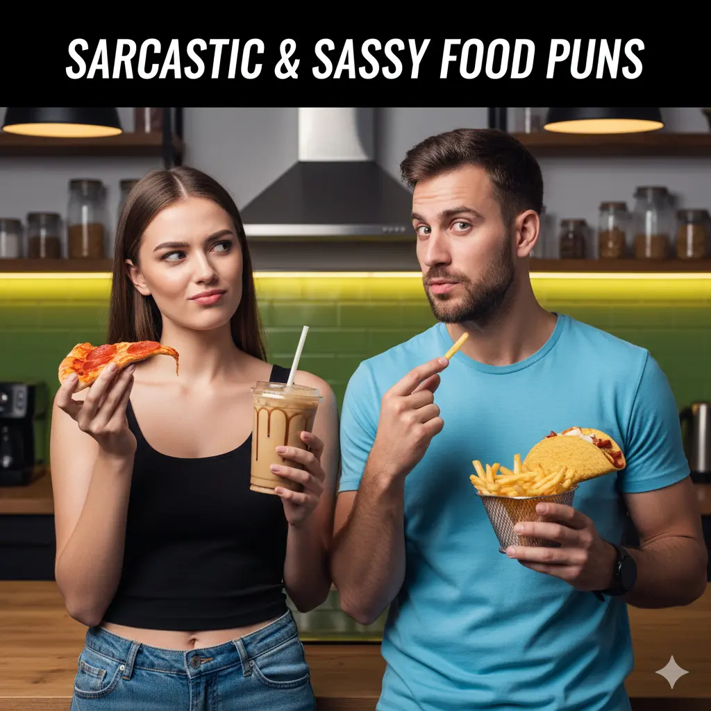 Sarcastic & Sassy Food Puns