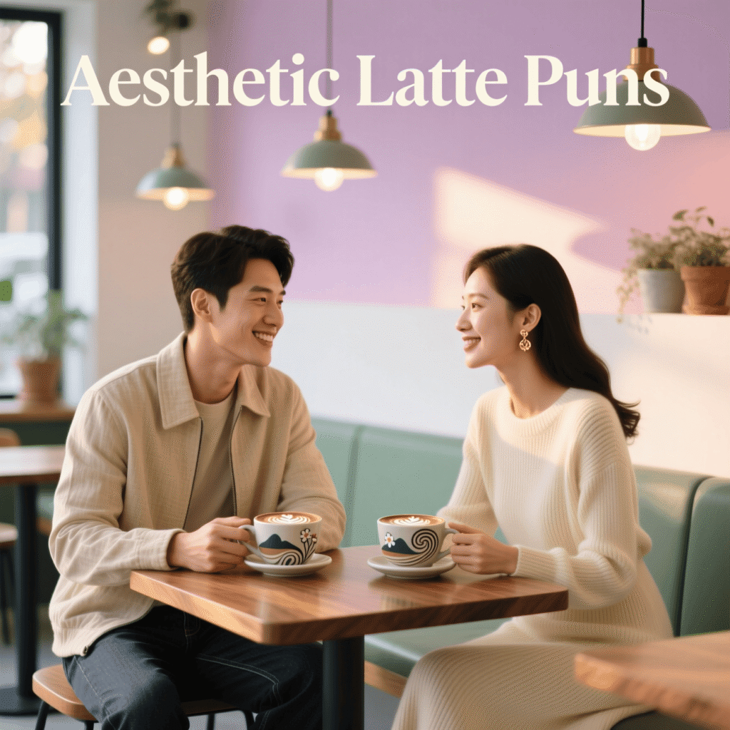 Aesthetic Latte Puns 