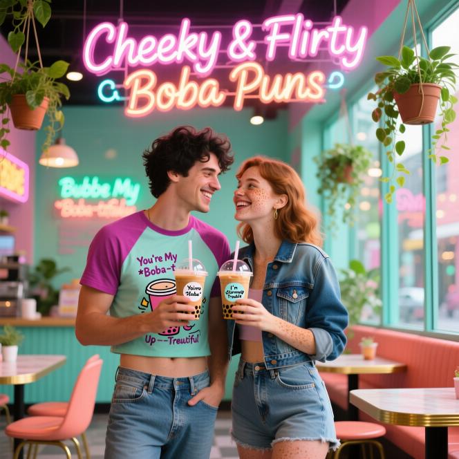 Cheeky & Flirty Boba Puns