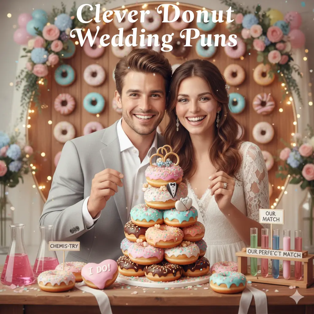 Clever Donut Wedding Puns