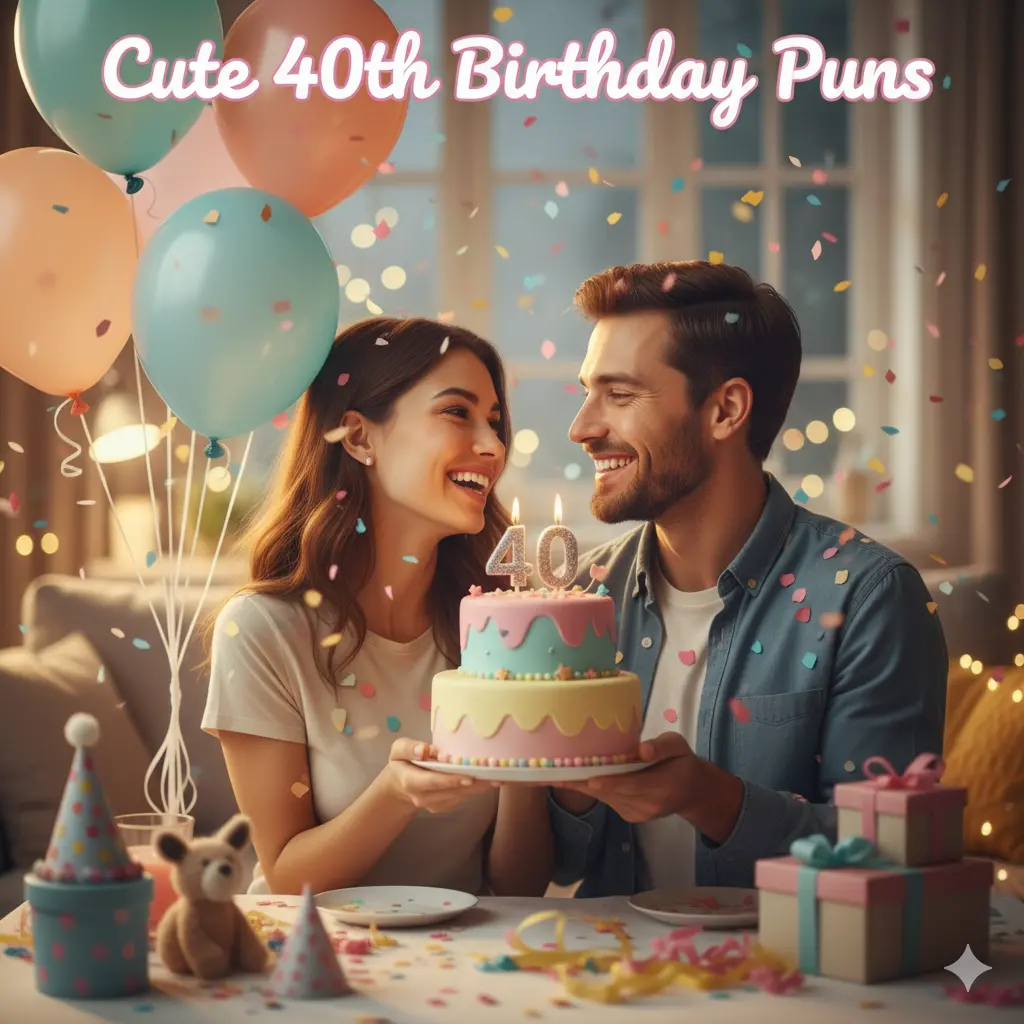 Cute 40th Birthday Puns