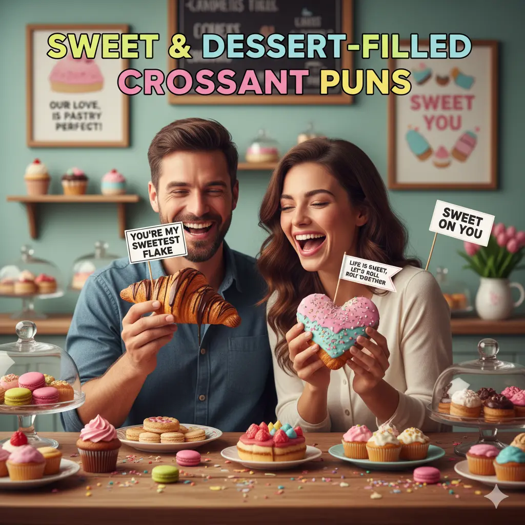 Dessert & Sweet Treat Croissant Puns