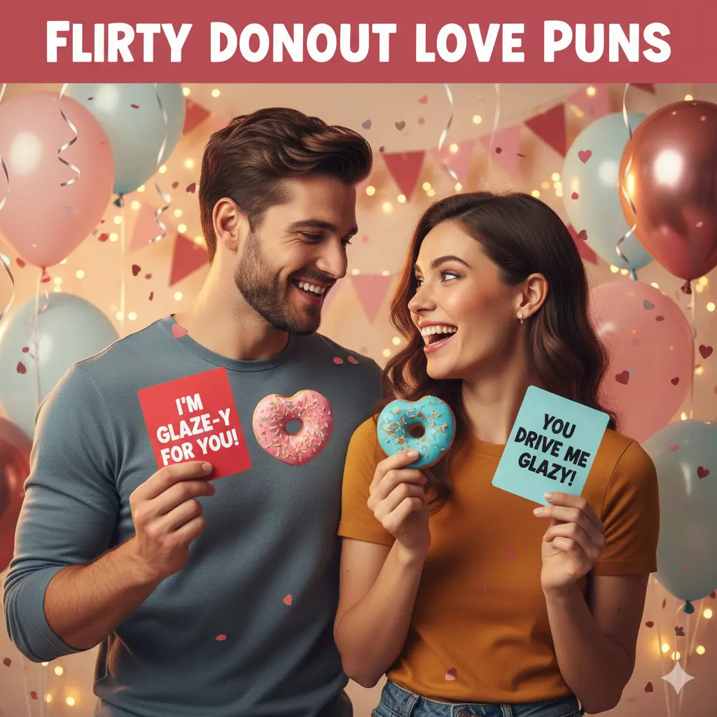 Flirty Donut Love Puns