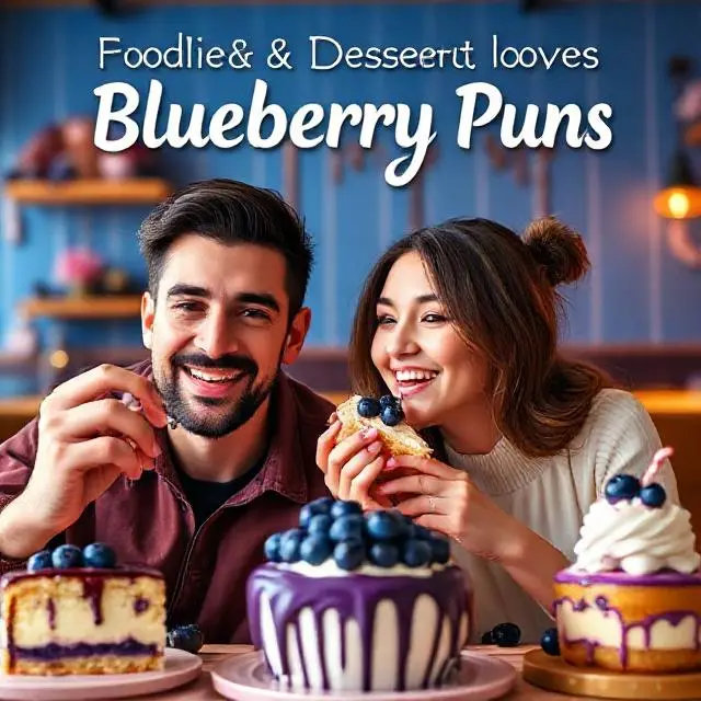 Foodie & Dessert Lover Blueberry Puns