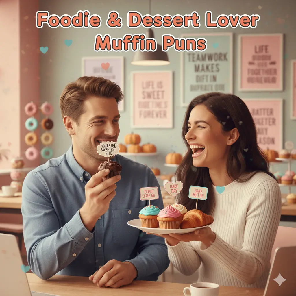 Foodie & Dessert Lover Muffin Puns