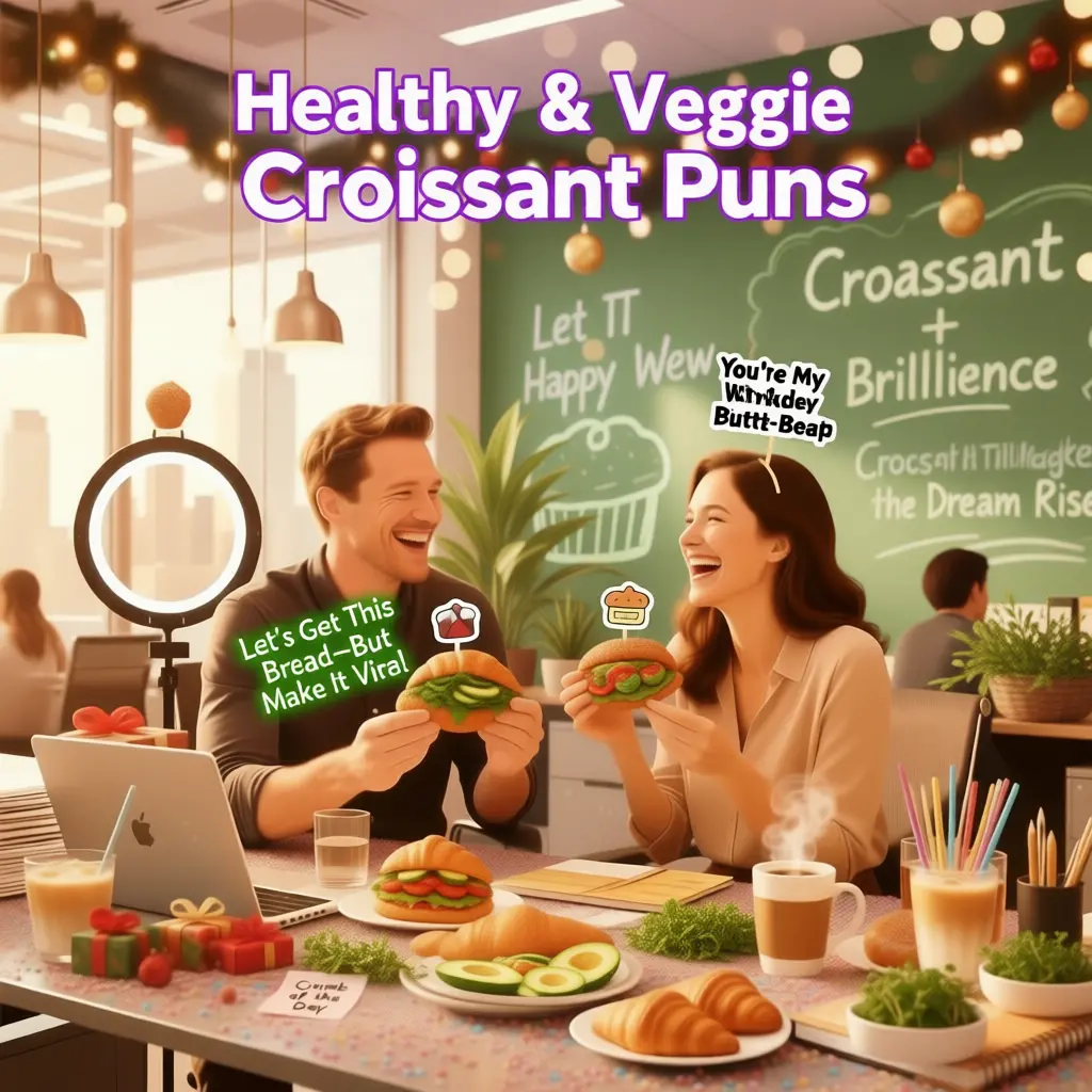 Healthy & Veggie Croissant Puns