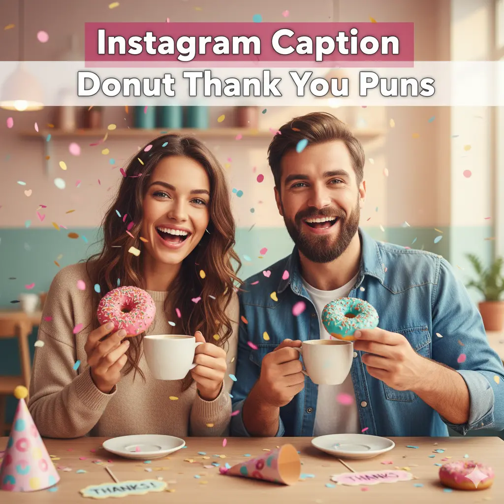 Instagram Caption Donut Thank You Puns