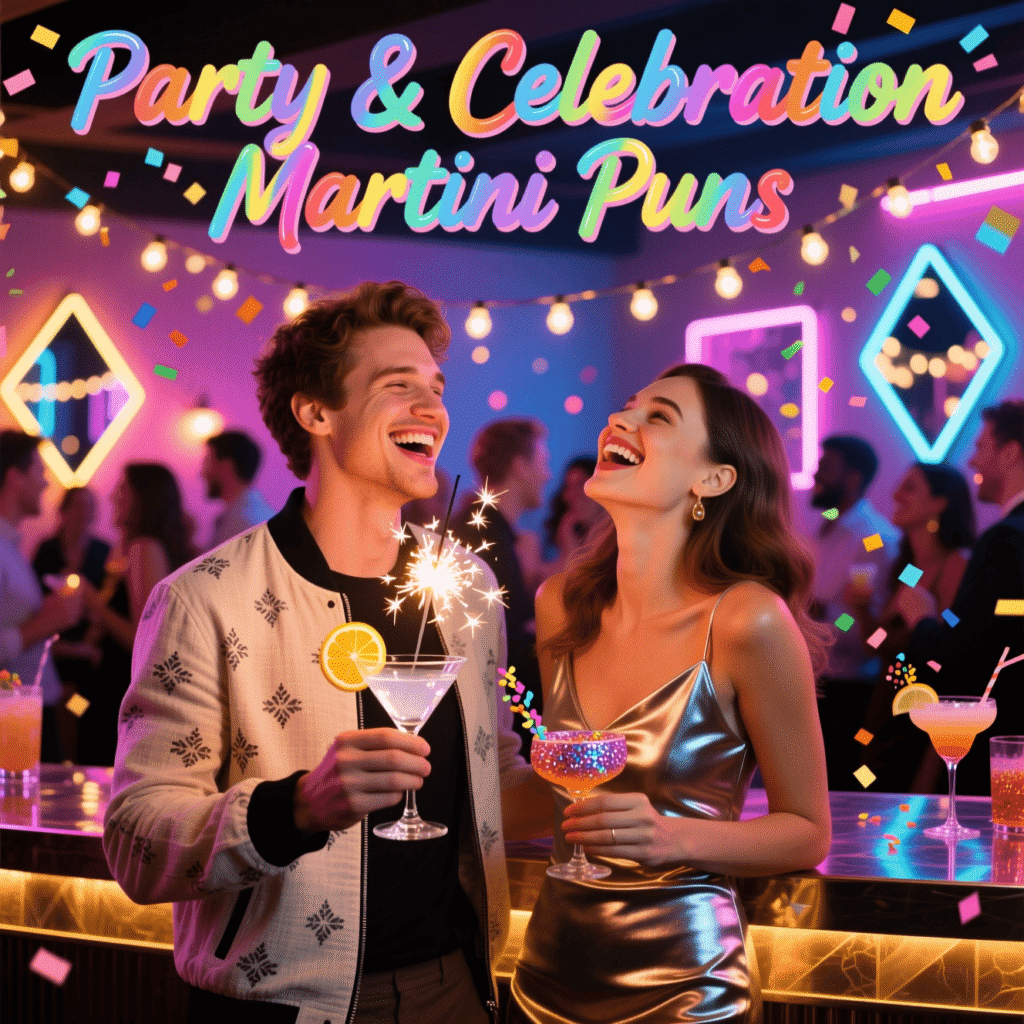 Party & Celebration Martini Puns