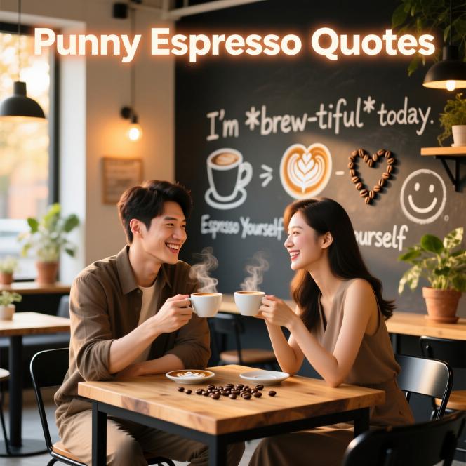 Punny Espresso Quotes