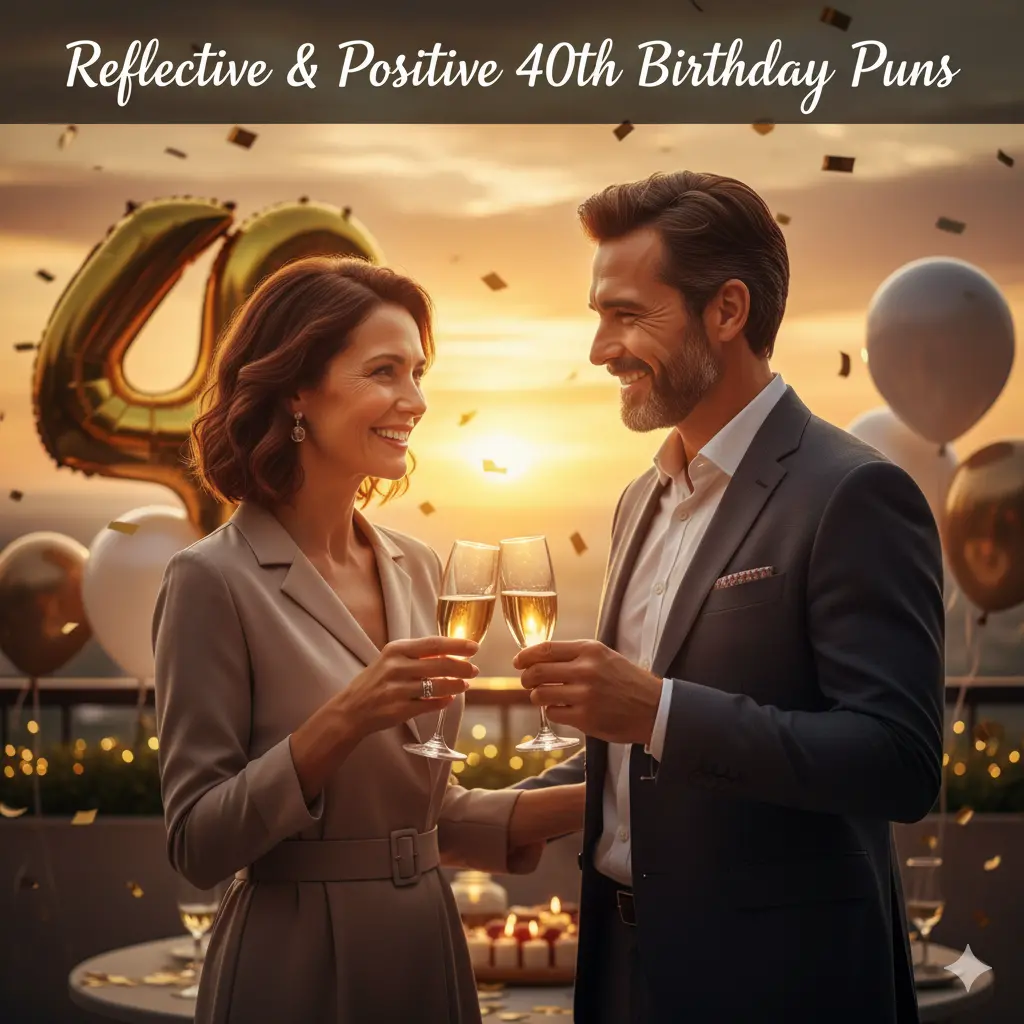 Reflective & Positive 40th Birthday Puns