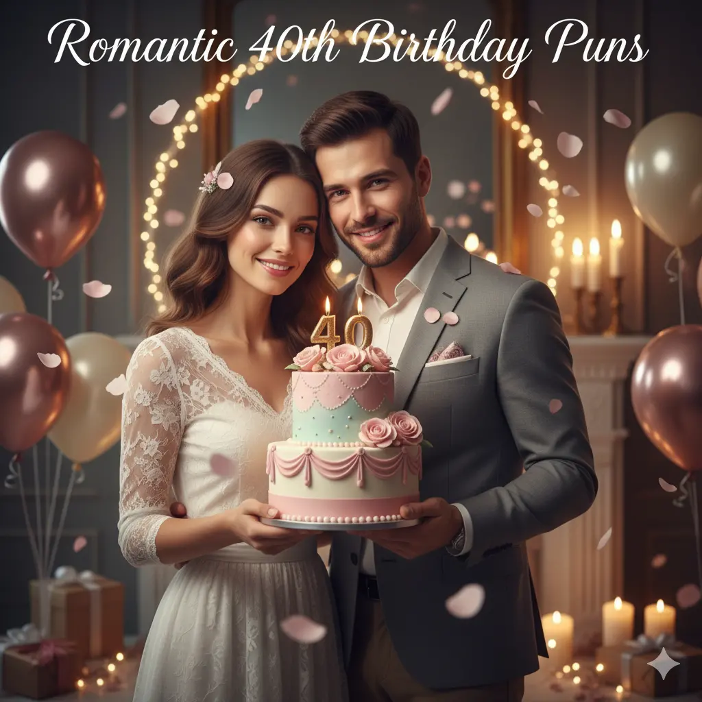 Romantic 40th Birthday Puns 