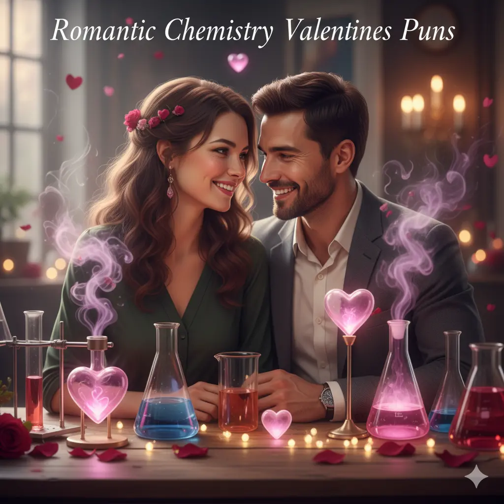 Romantic Chemistry Valentines Puns