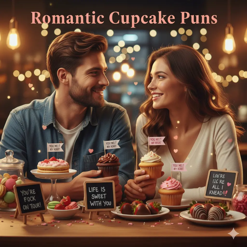 Romantic Cupcake Puns