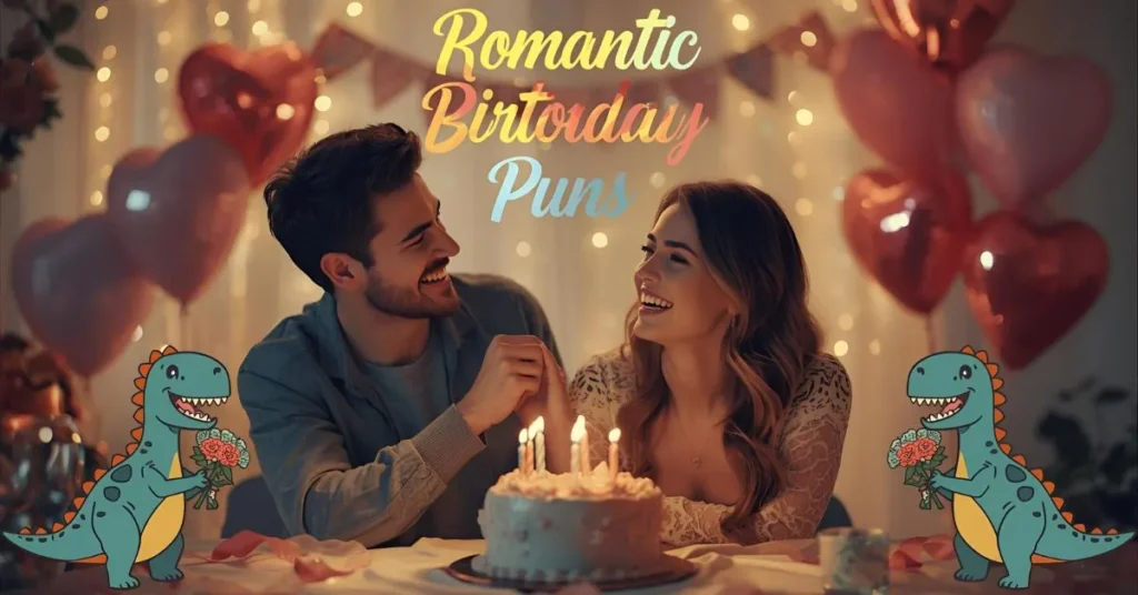 Romantic Dinosaur Birthday Puns 