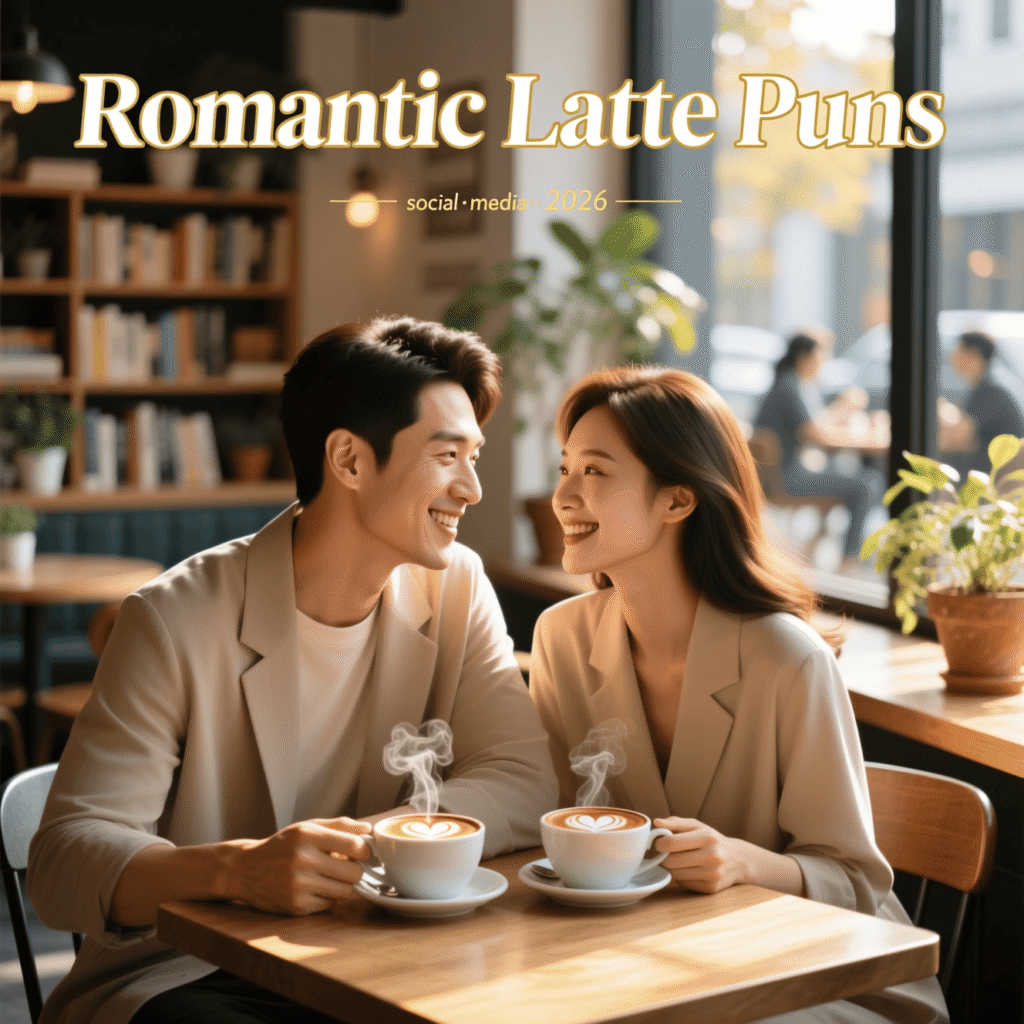 Romantic Latte Puns 