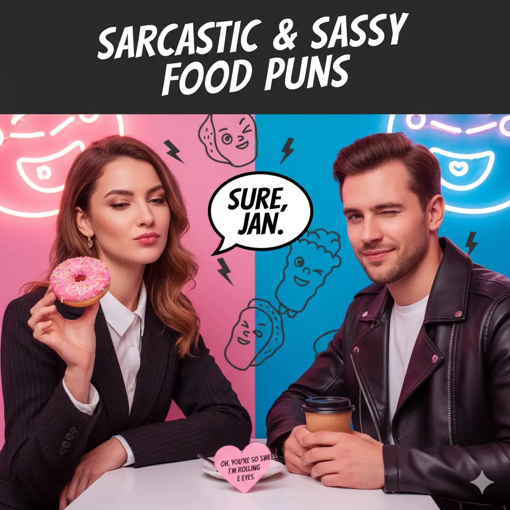 Sarcastic & Sassy Food Puns