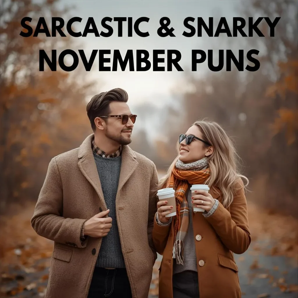 Sarcastic & Snarky November Puns