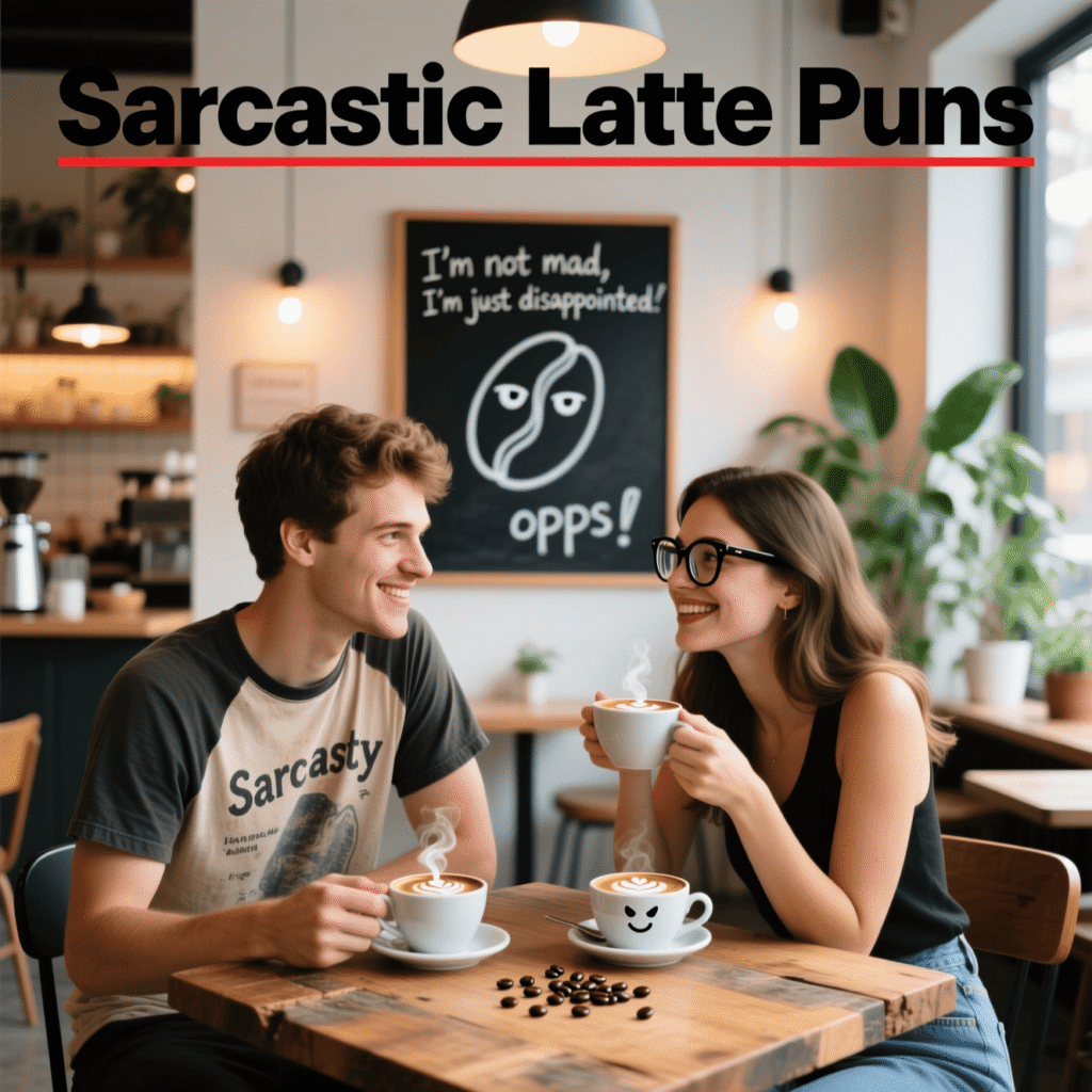 Sarcastic Latte Puns