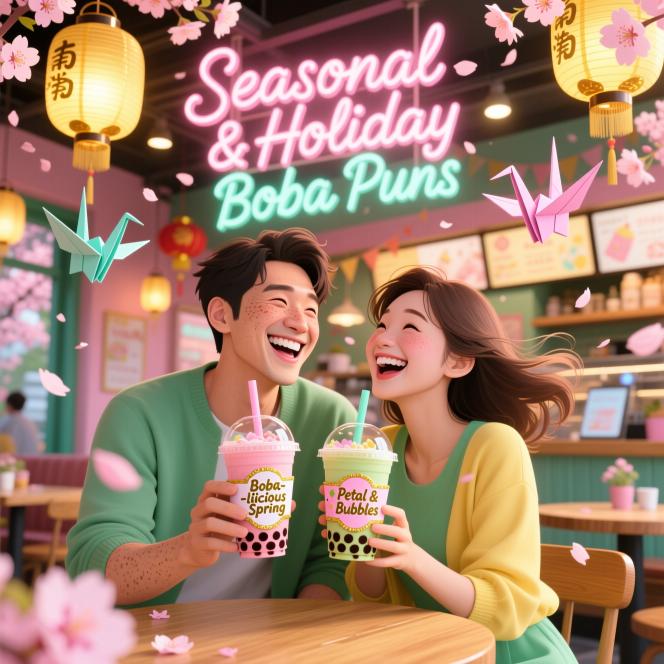 Seasonal & Holiday Boba Puns
