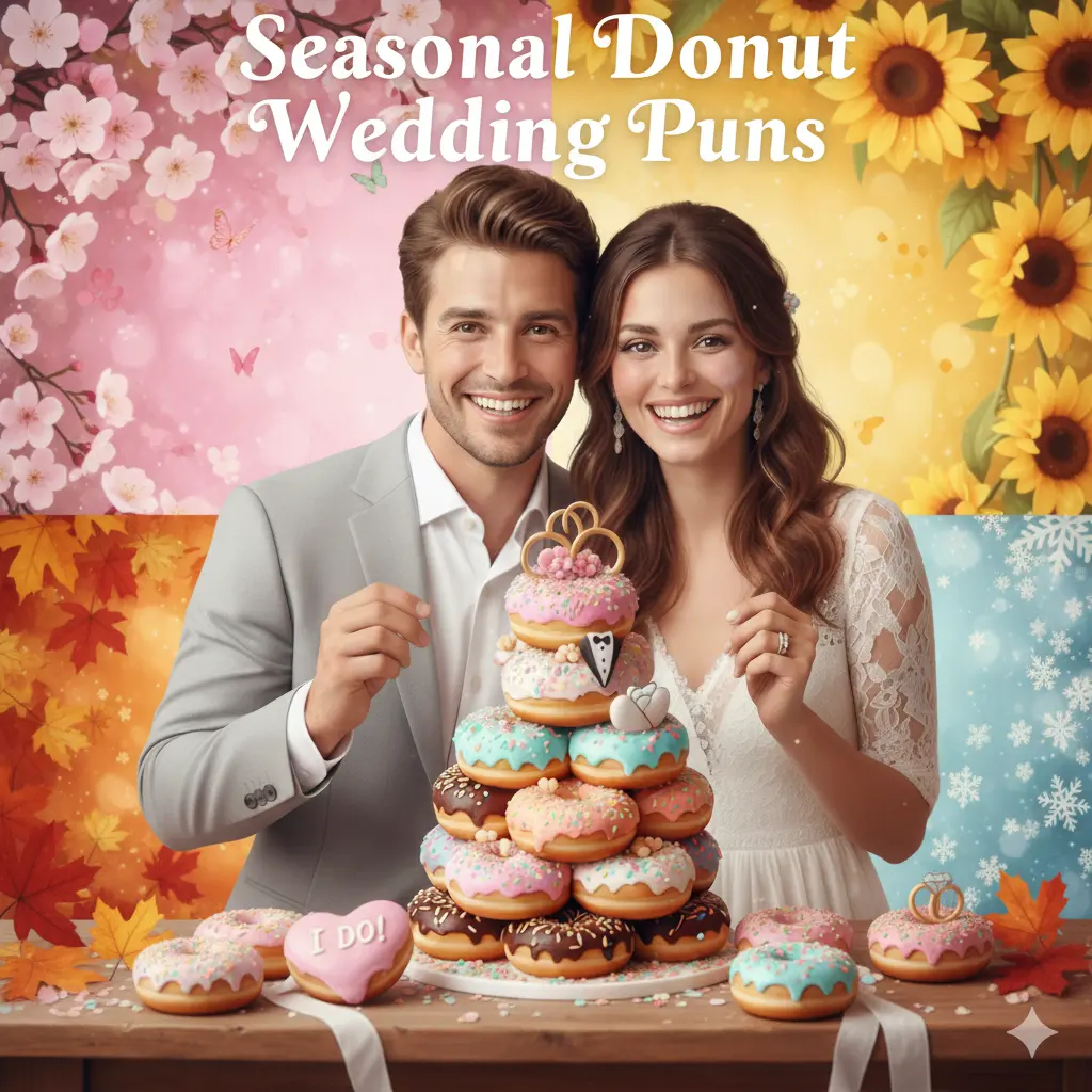 Seasonal Donut Wedding Puns 
