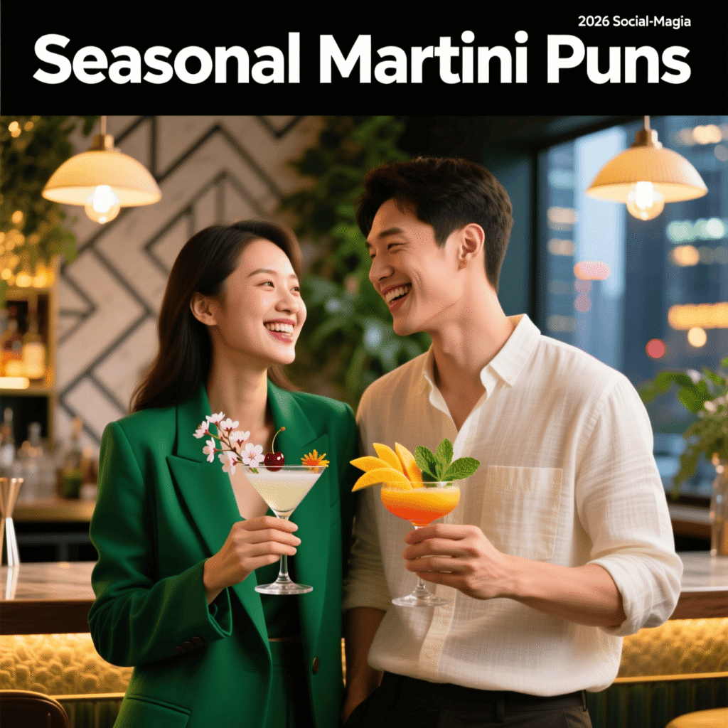 Seasonal Martini Puns