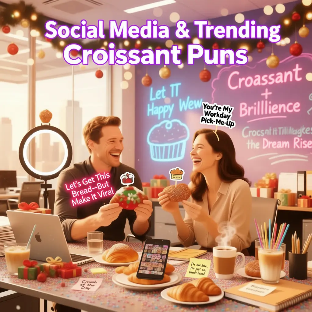 Social Media & Trending Croissant Puns