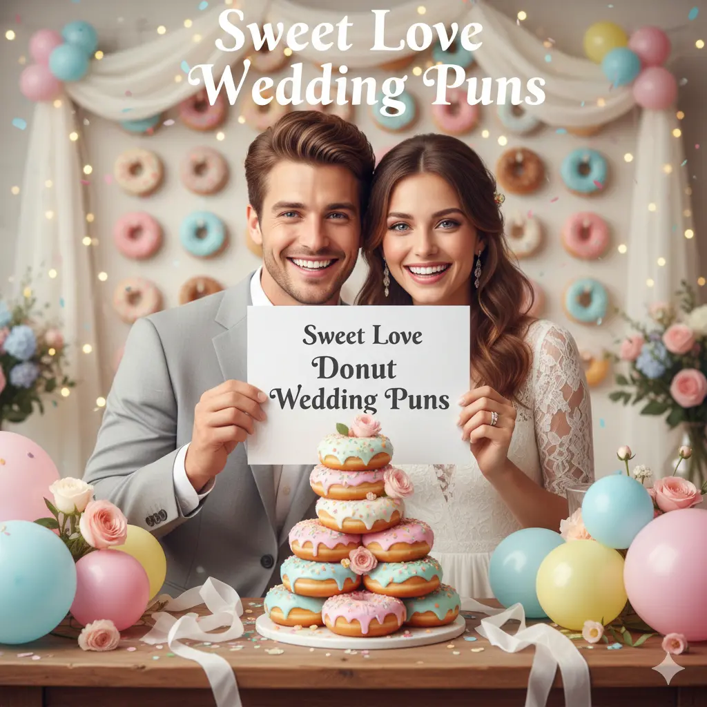 Sweet Love Donut Wedding Puns
