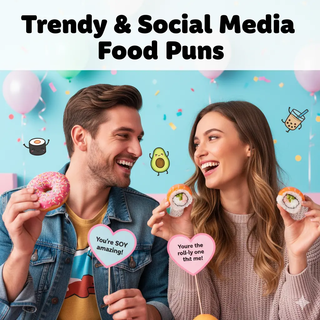 Trendy & Social Media Food Puns