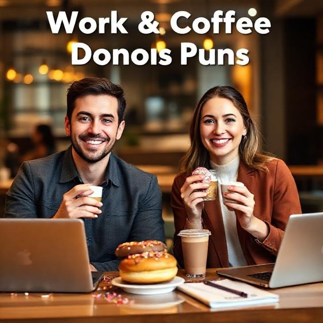 Work & Coffee Donuts Puns