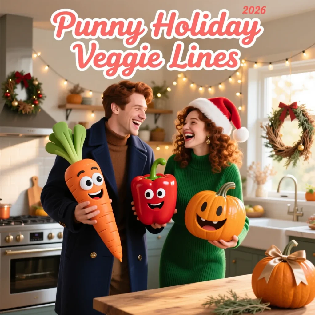 Punny Holiday Veggie Lines