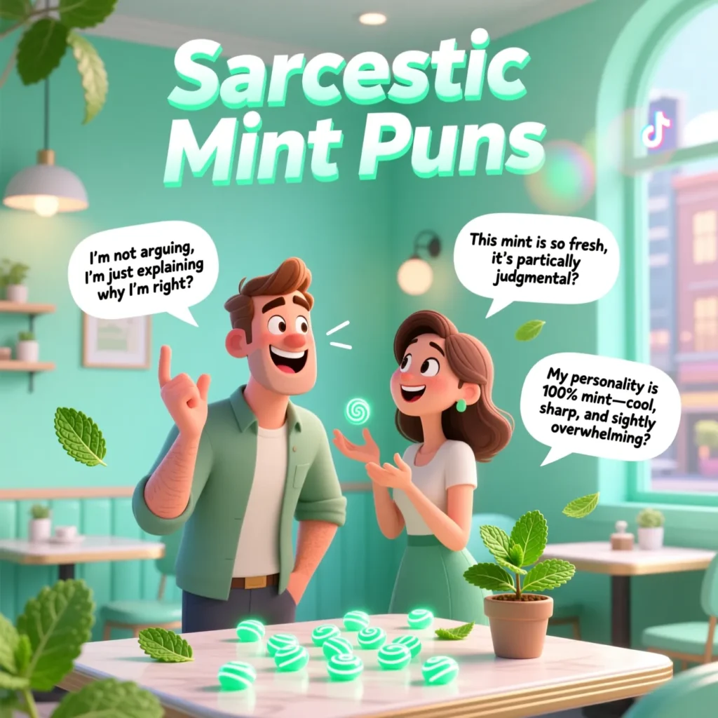 Sarcastic Mint Puns