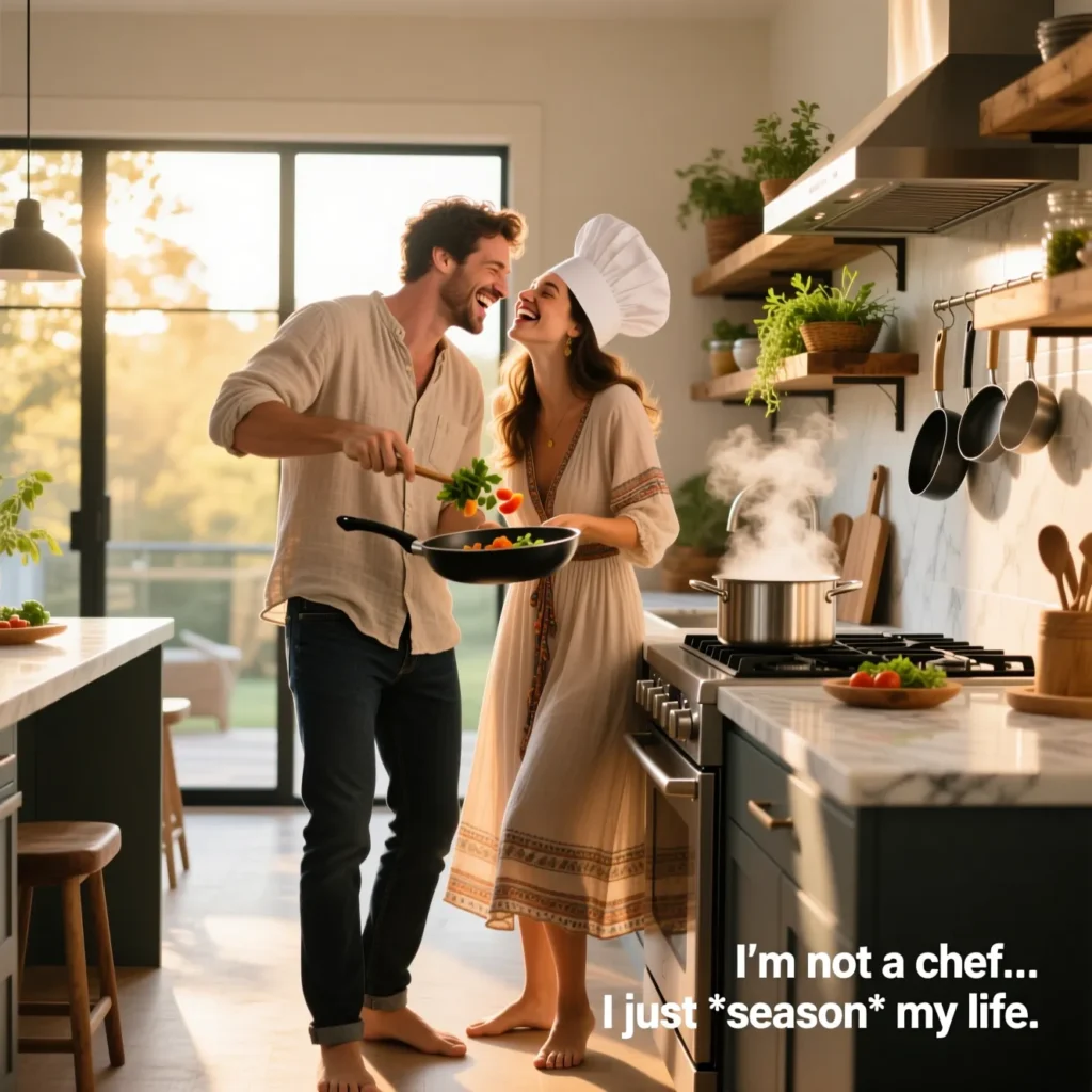 Social Media Caption Chef Puns