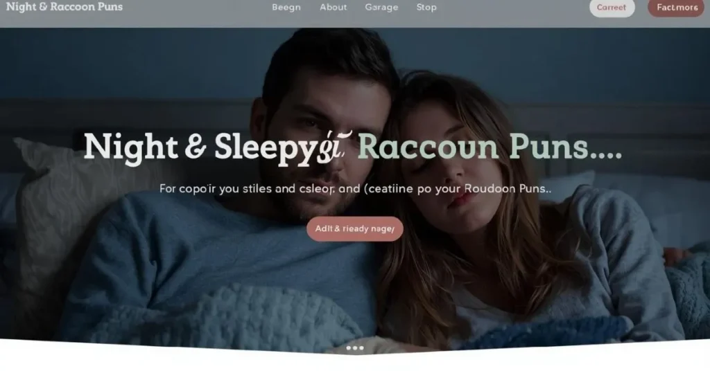 Night & Sleepy Raccoon Puns