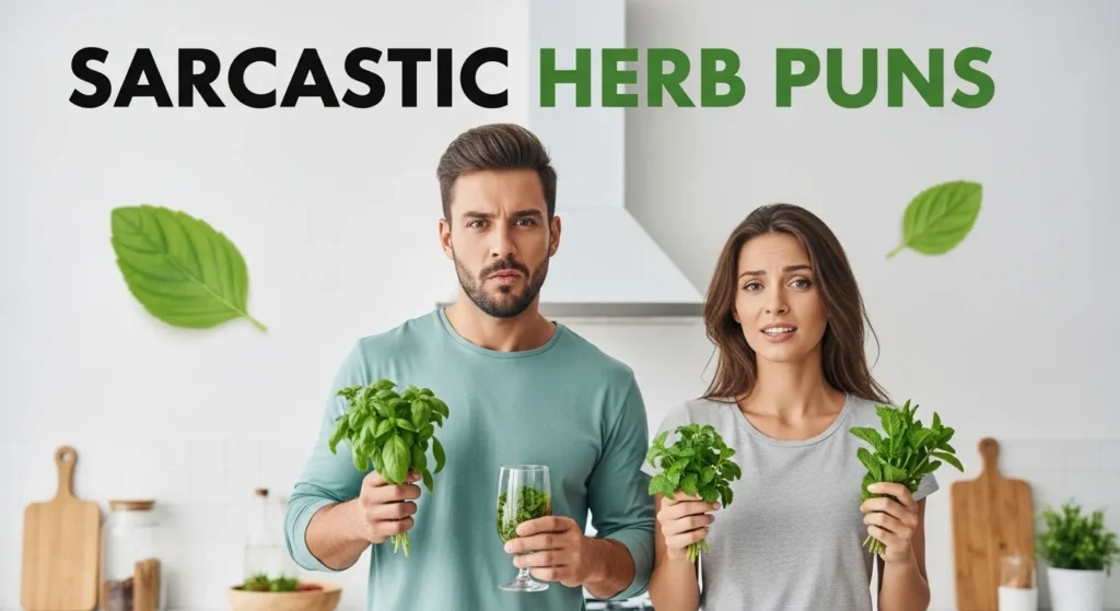 Sarcastic Herb Puns