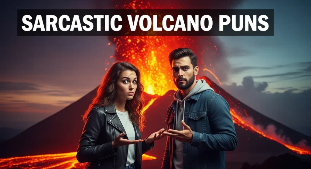 Sarcastic Volcano Puns