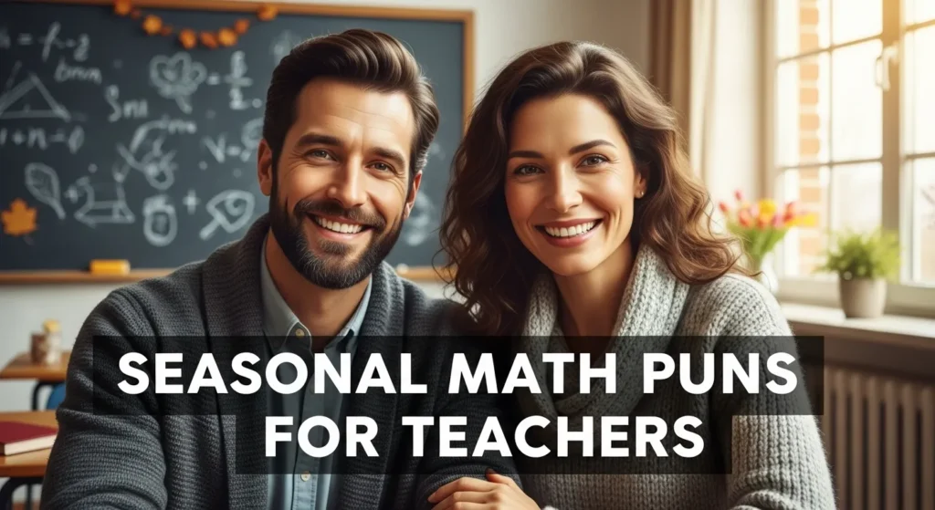 Seasonal Math Puns for Teachers