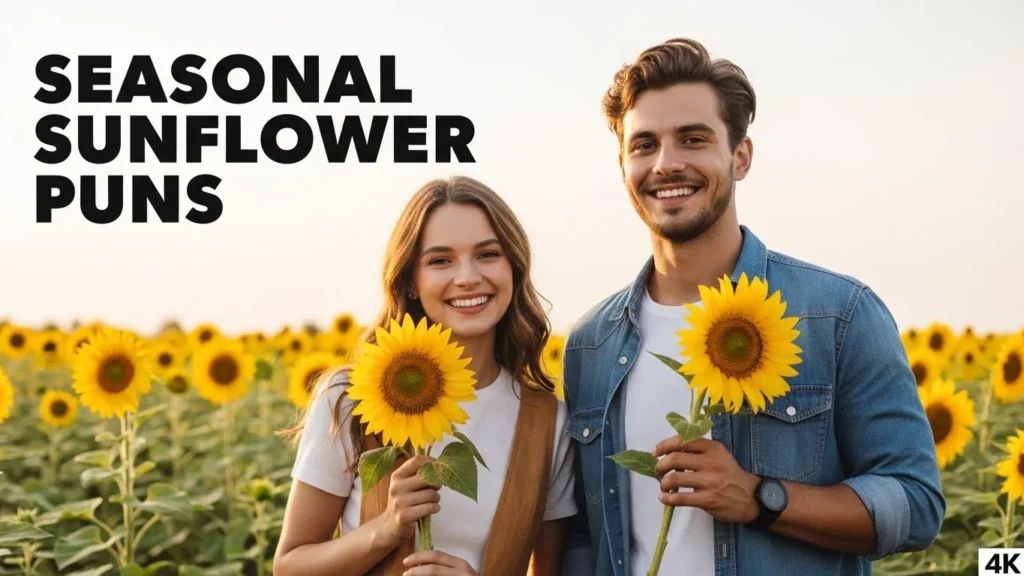 Seasonal Sunflower Puns