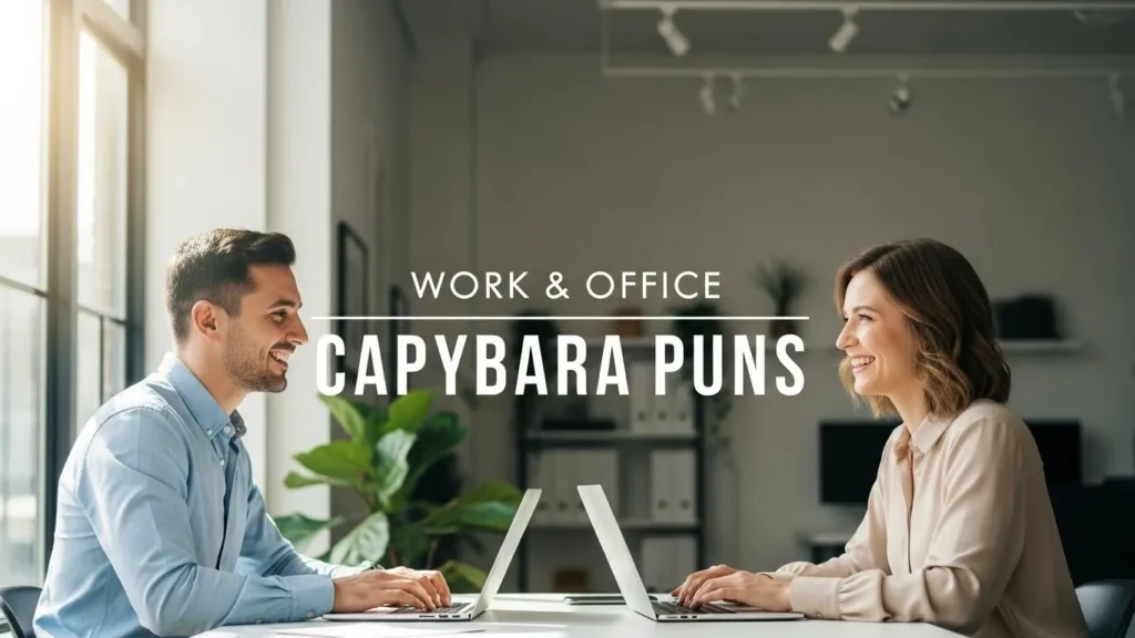 Work & Office Capybara Puns