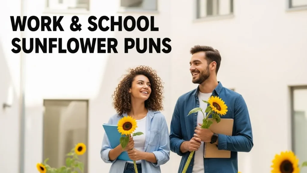 Work & School Sunflower Puns