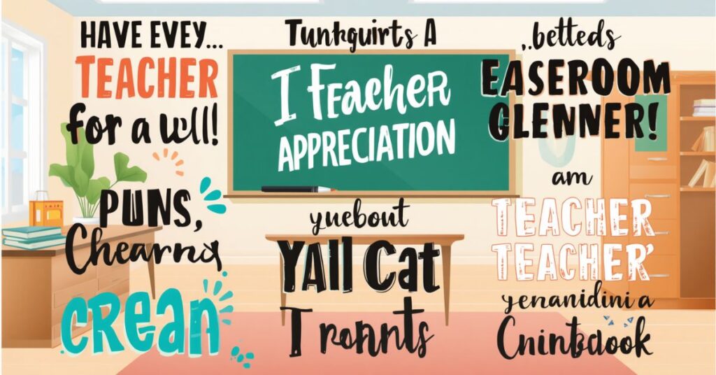 Clever Teacher Appreciation Puns