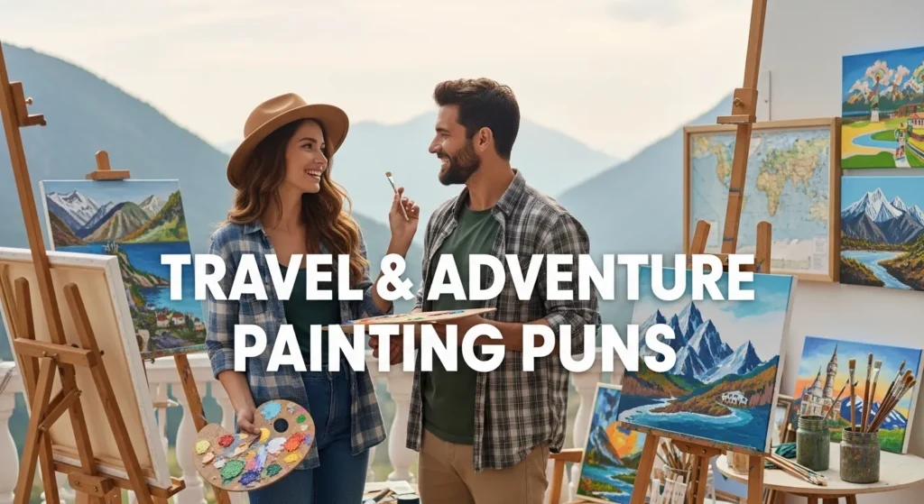 Travel & Adventure Painting Puns